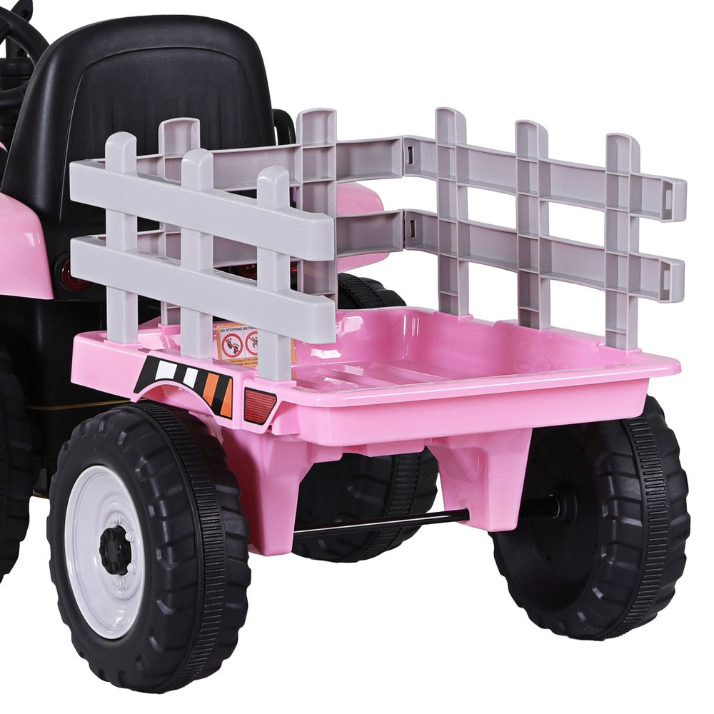 Marlook Kids Electric Ride On Car Tractor Toy Cars 12V Pink