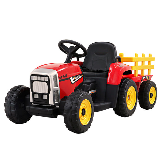 Marlook Kids Electric Ride On Car Tractor Toy Cars 12V Red