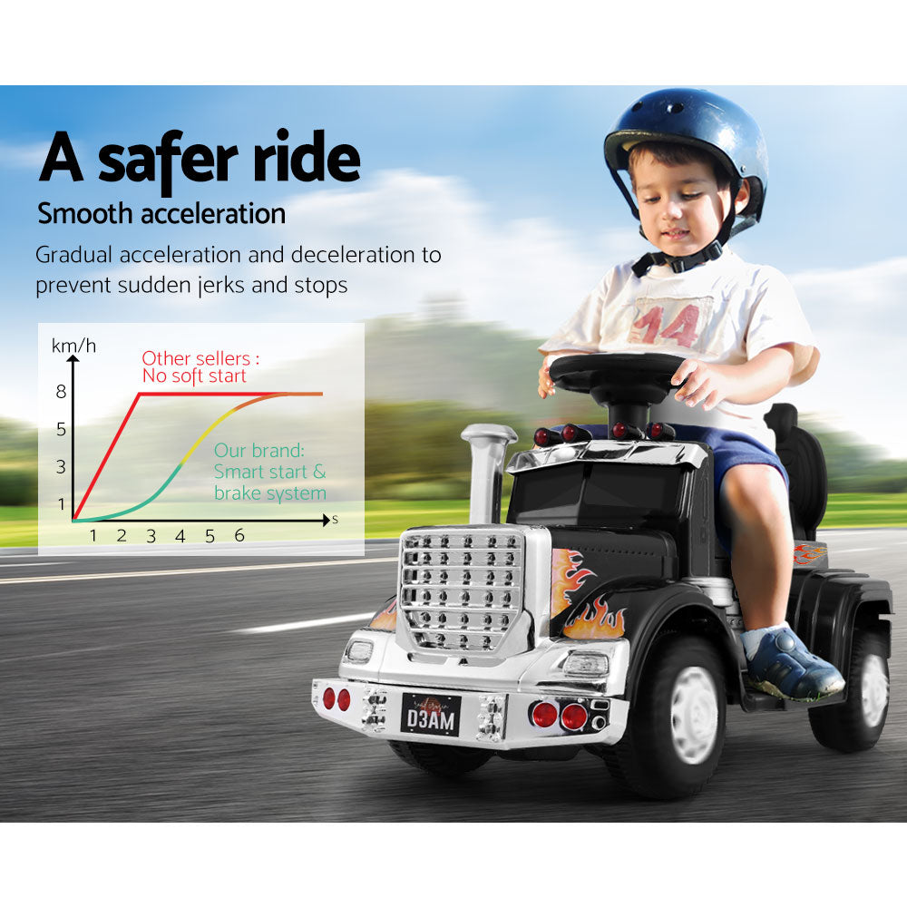 Marlook Kids Electric Ride On Car Truck Motorcycle Motorbike Toy Cars 6V Black