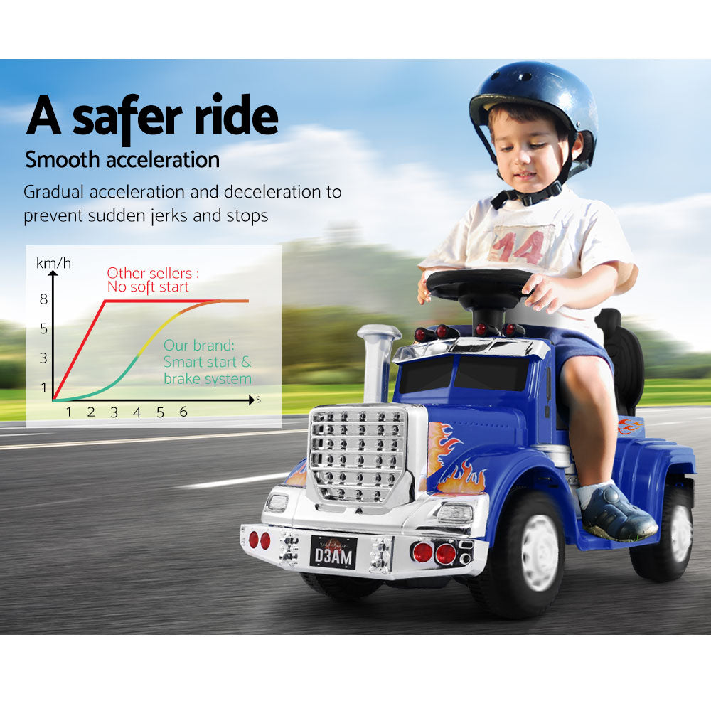 Marlook Kids Electric Ride On Car Truck Motorcycle Motorbike Toy Cars 6V Blue