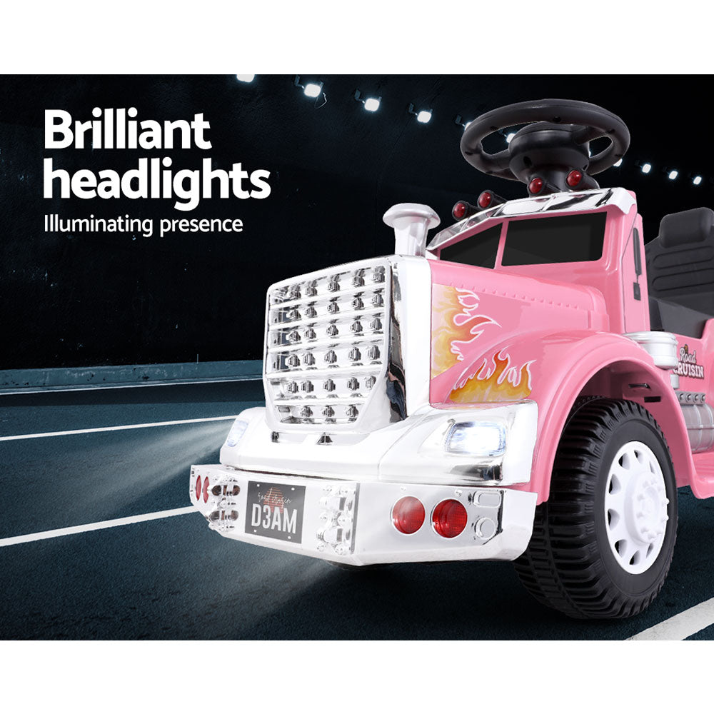 Marlook Kids Electric Ride On Car Truck Motorcycle Motorbike Toy Cars 6V Pink
