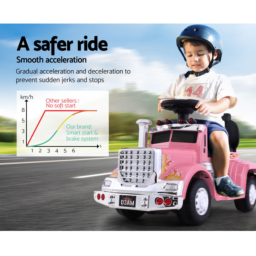 Marlook Kids Electric Ride On Car Truck Motorcycle Motorbike Toy Cars 6V Pink