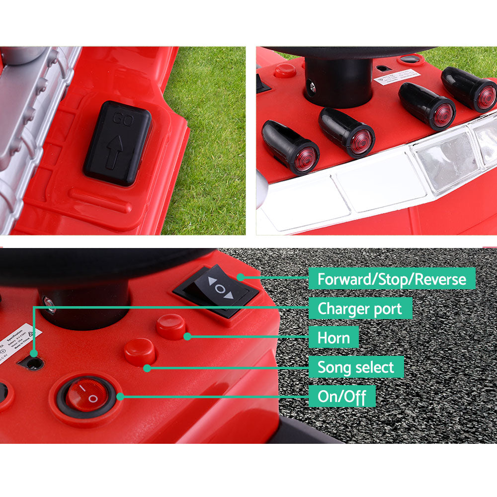 Marlook Kids Electric Ride On Car Truck Motorcycle Motorbike Toy Cars 6V Red