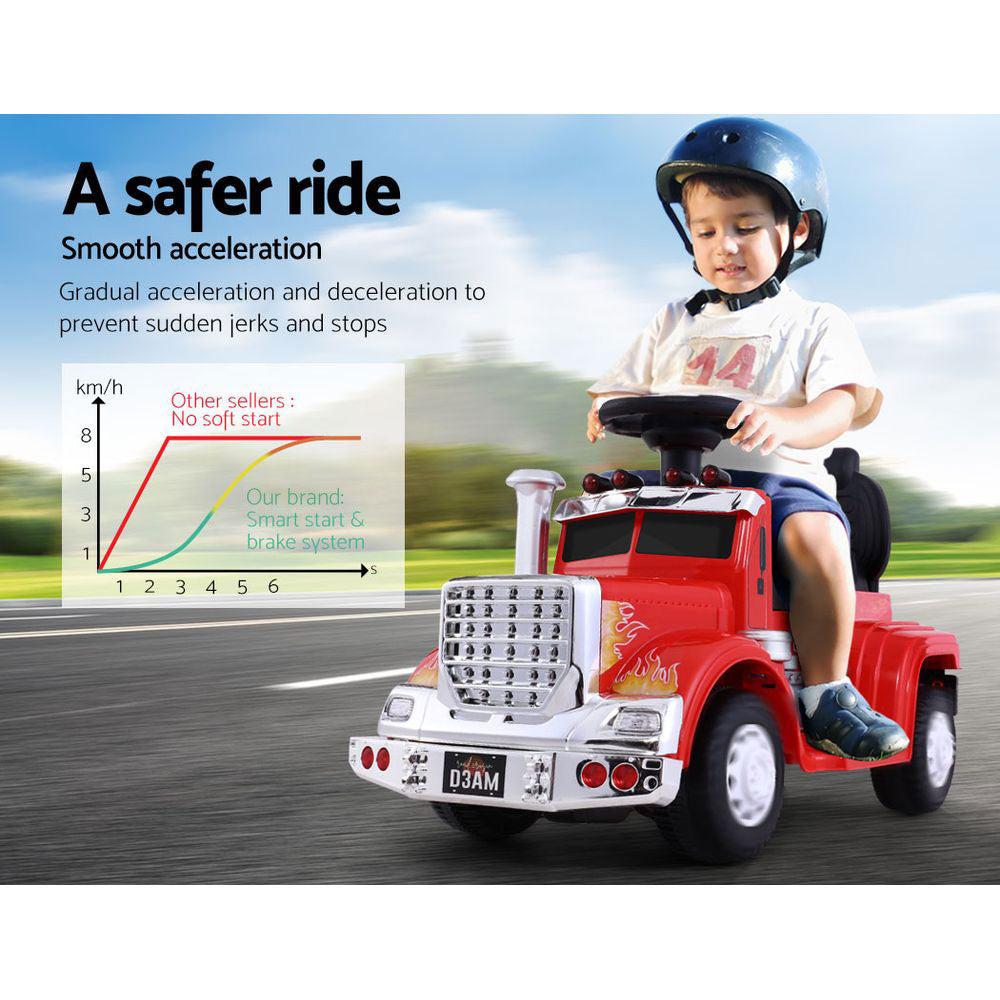 Marlook Kids Electric Ride On Car Truck Motorcycle Motorbike Toy Cars 6V Red