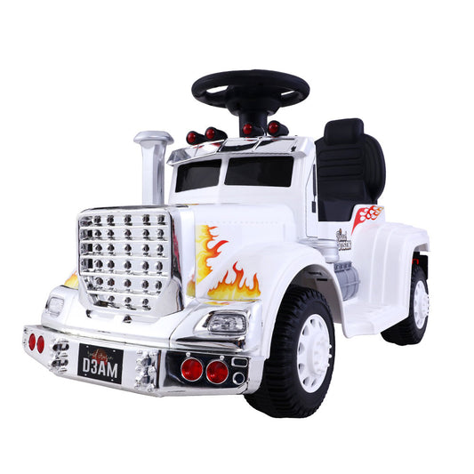 Marlook Kids Electric Ride On Car Truck Motorcycle Motorbike Toy Cars 6V White