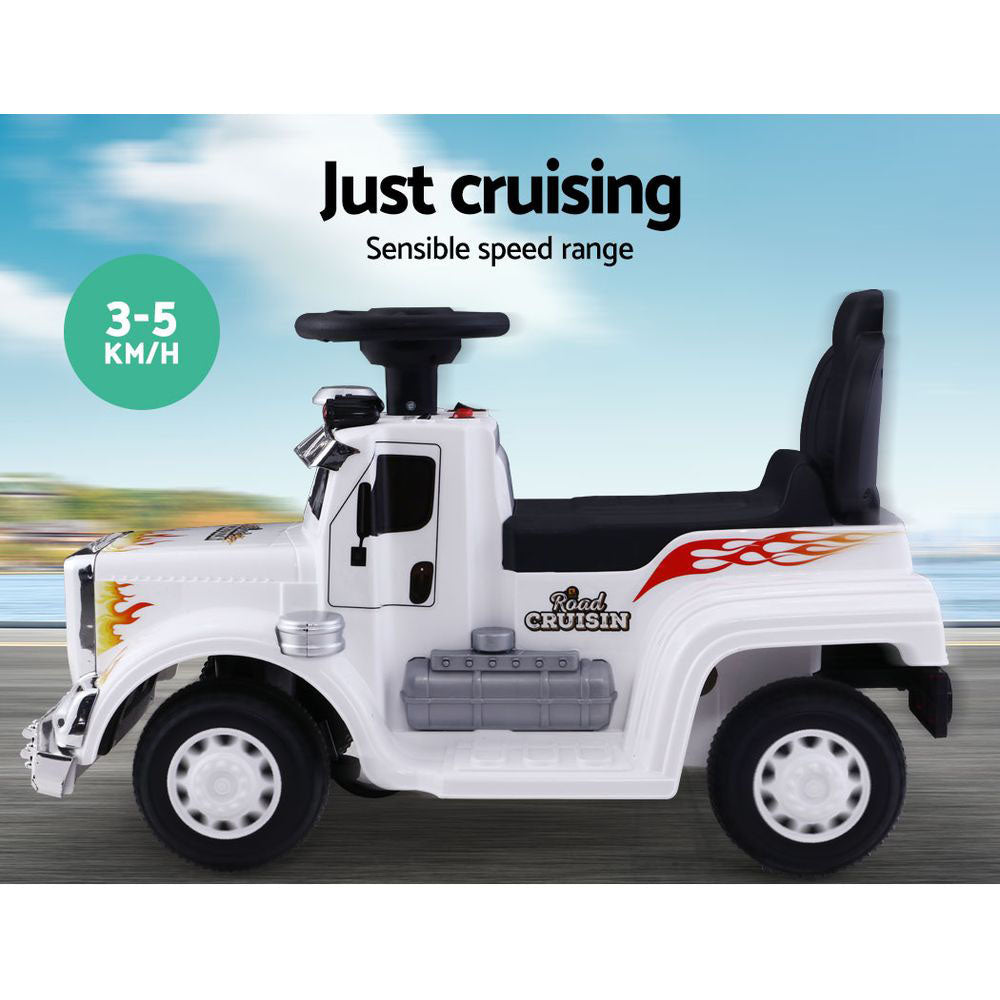 Marlook Kids Electric Ride On Car Truck Motorcycle Motorbike Toy Cars 6V White
