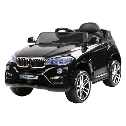 Marlook Kids Electric Ride On Car SUV BMW-Inspired X5 Toy Cars Remote 6V Black