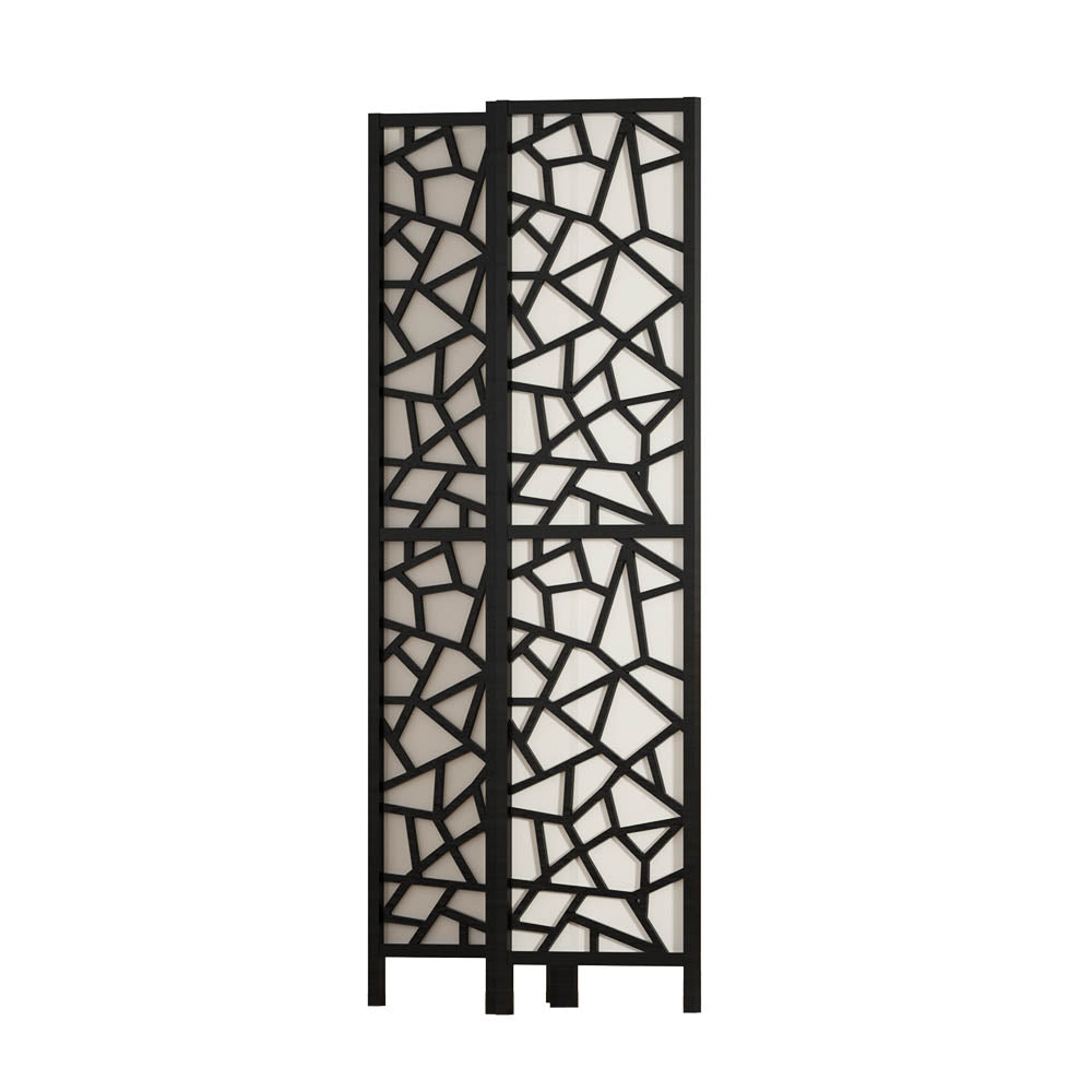 Marlook 4 Panel Room Divider Screen 162x170cm Clover Black