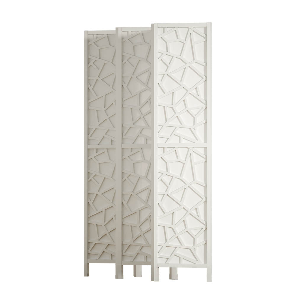 Marlook 6 Panel Room Divider Screen 244x170cm Clover White