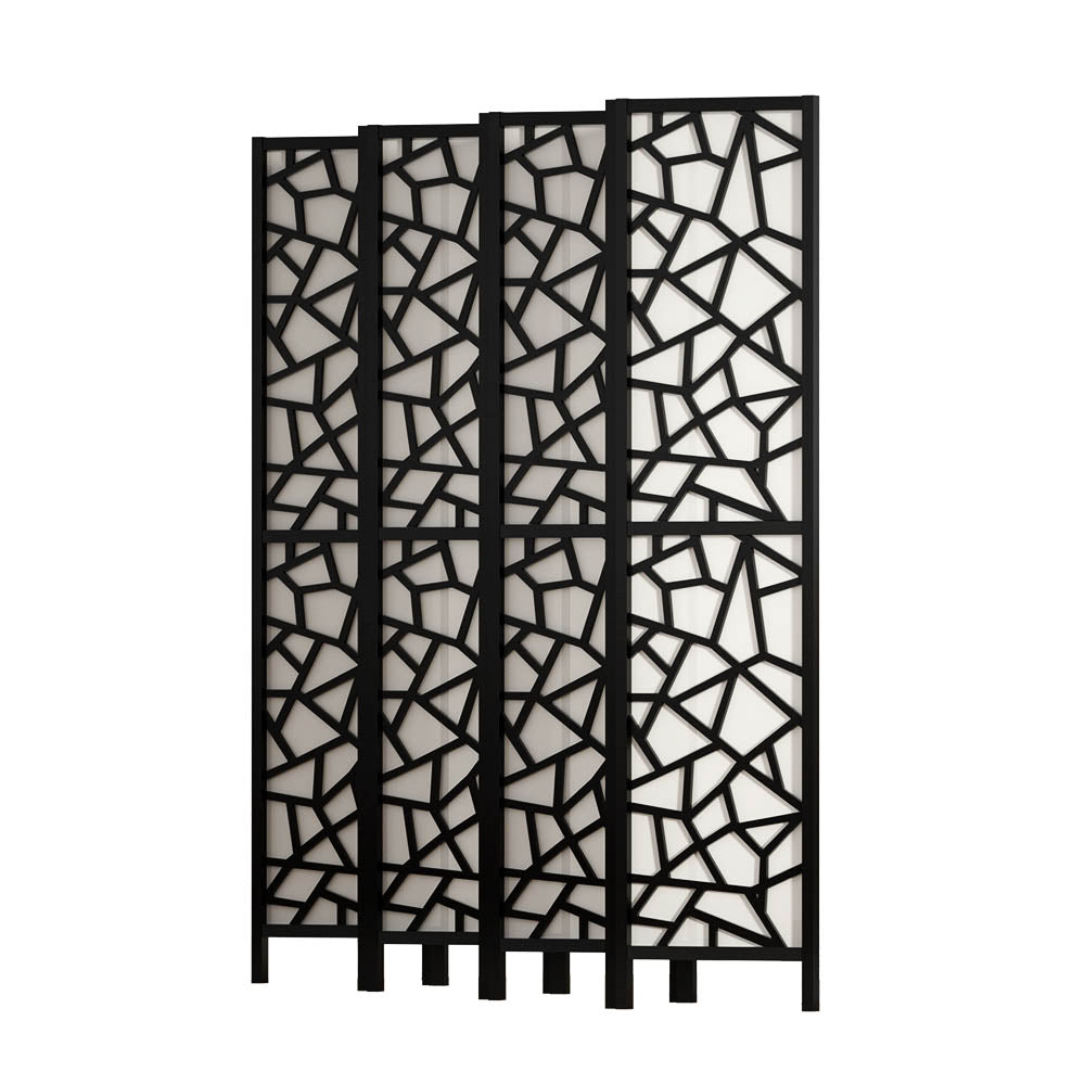 Marlook 8 Panel Room Divider Screen 325x170cm Clover Black