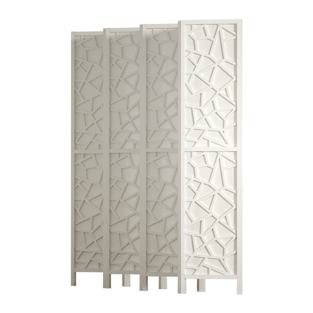 Marlook 8 Panel Room Divider Screen 325x170cm Clover White