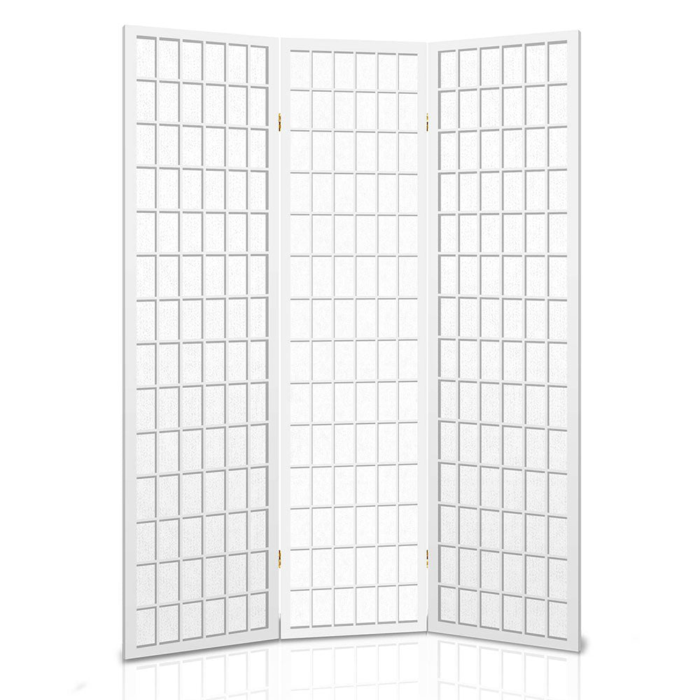 Marlook 3 Panel Room Divider Screen 131x179cm White