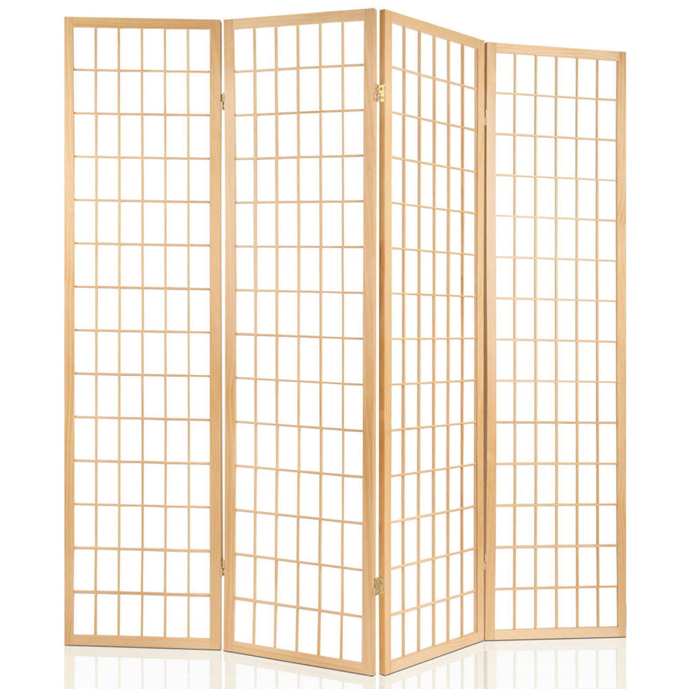 Marlook 6 Panel Room Divider Screen 261x179cm Natural