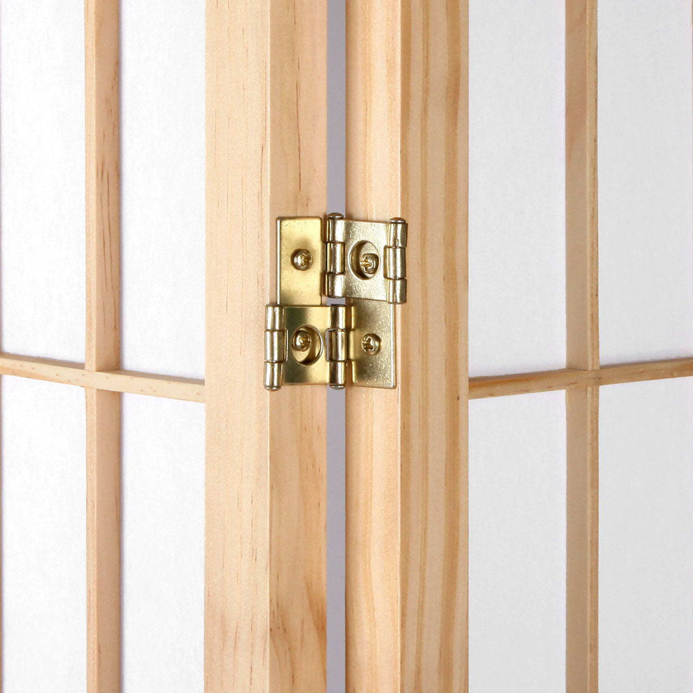 Marlook 6 Panel Room Divider Screen 261x179cm Natural