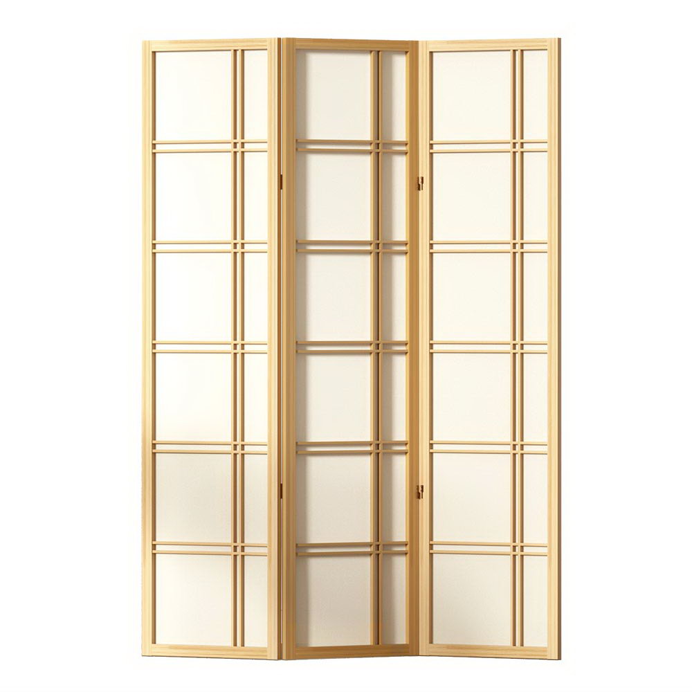 Marlook 3 Panel Room Divider Screen 132x179cm Nova Natural