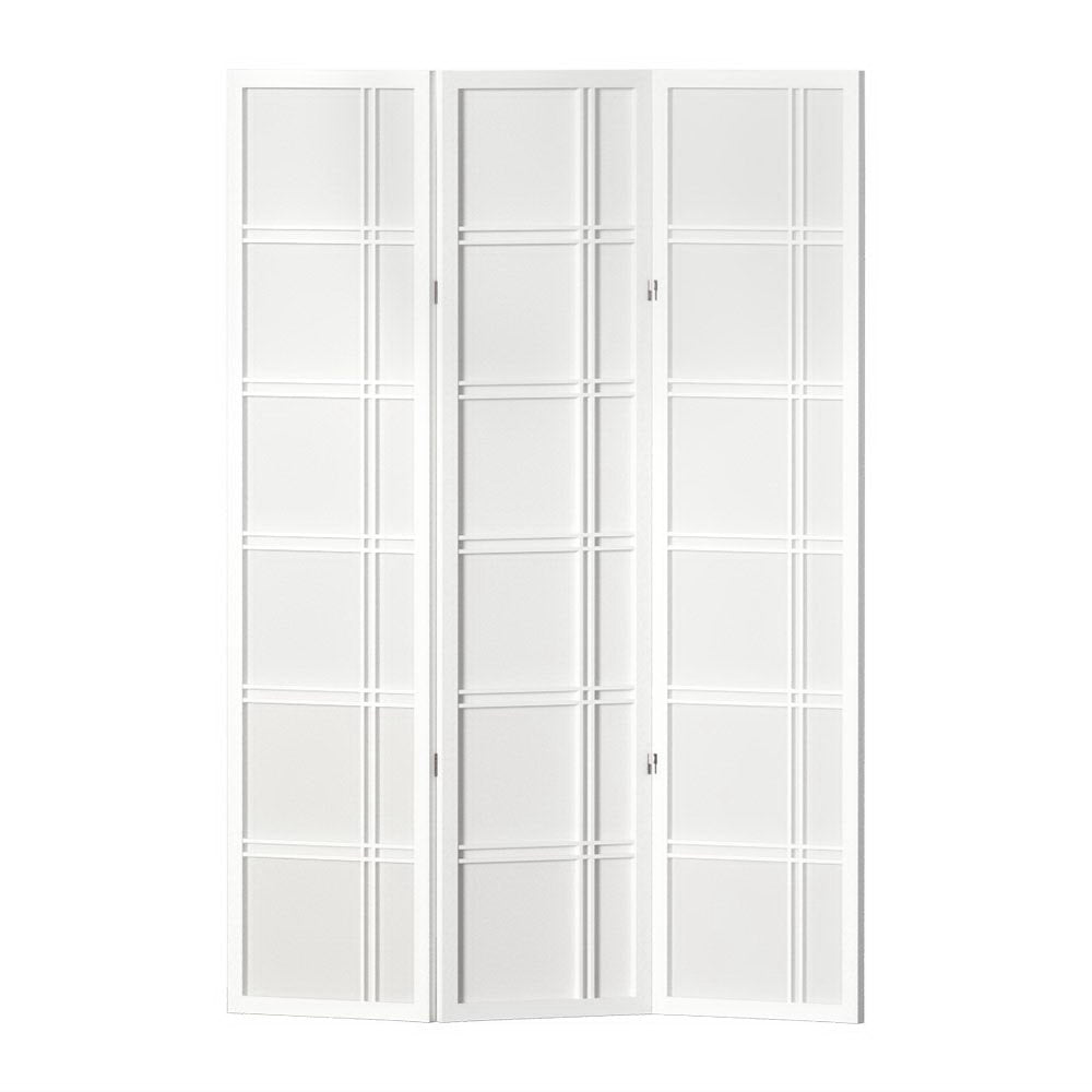 Marlook 3 Panel Room Divider Screen 132x179cm Nova White