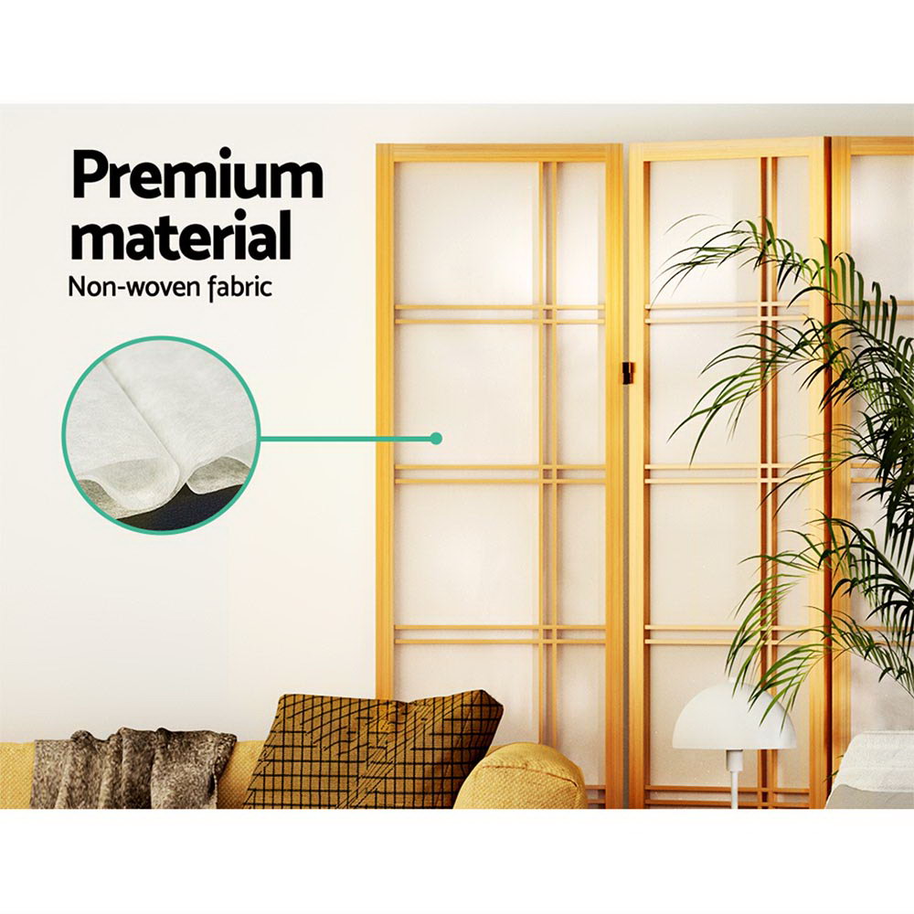 Marlook 6 Panel Room Divider Screen 265x179cm Nova Natural
