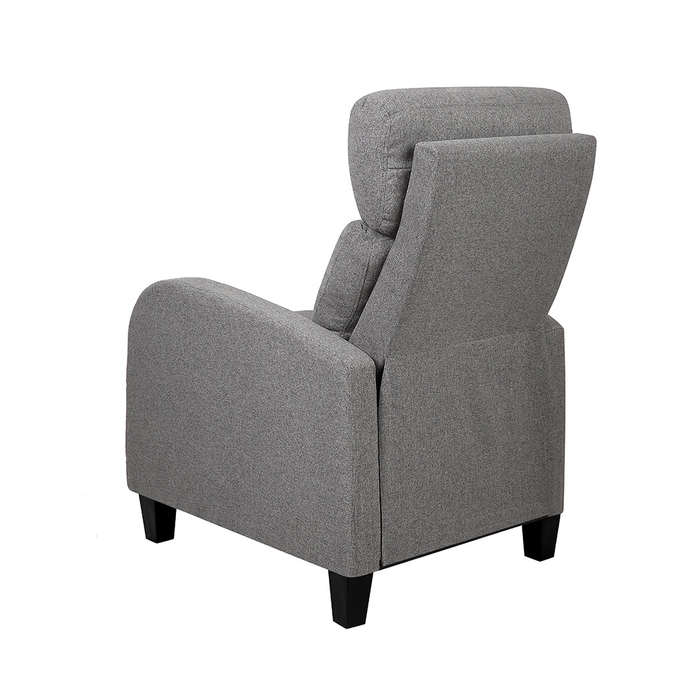 Marlook Fabric Reclining Armchair - Grey