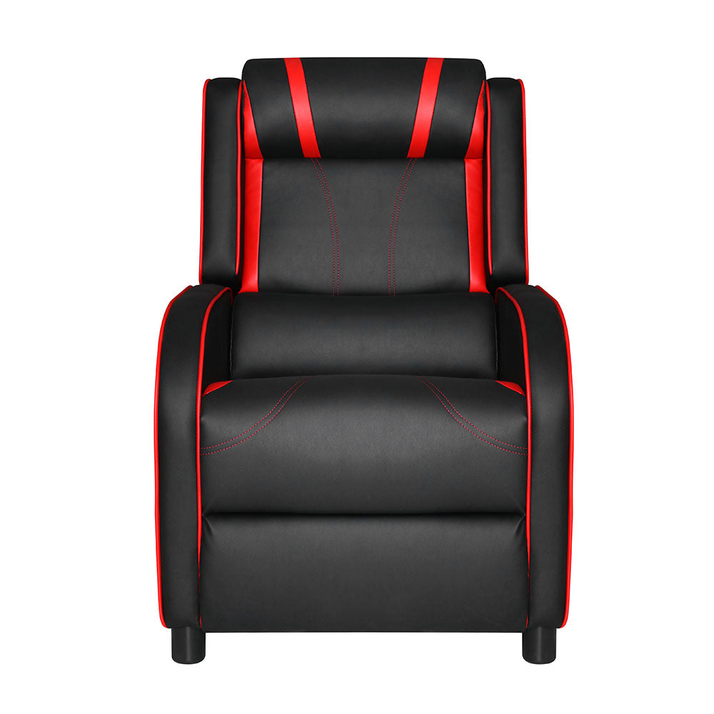 Marlook Recliner Chair Gaming Chair Leather Black Serik