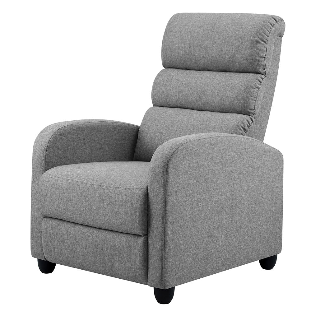 Marlook Recliner Armchair Grey Fabric Bolivia