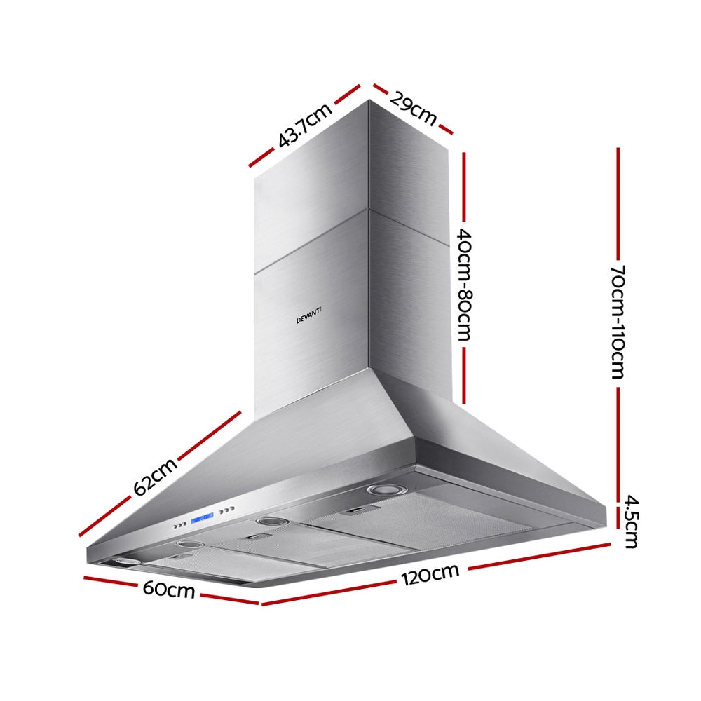 Marlook 1200mm Range Hood 120cm BBQ Commercial Rangehood