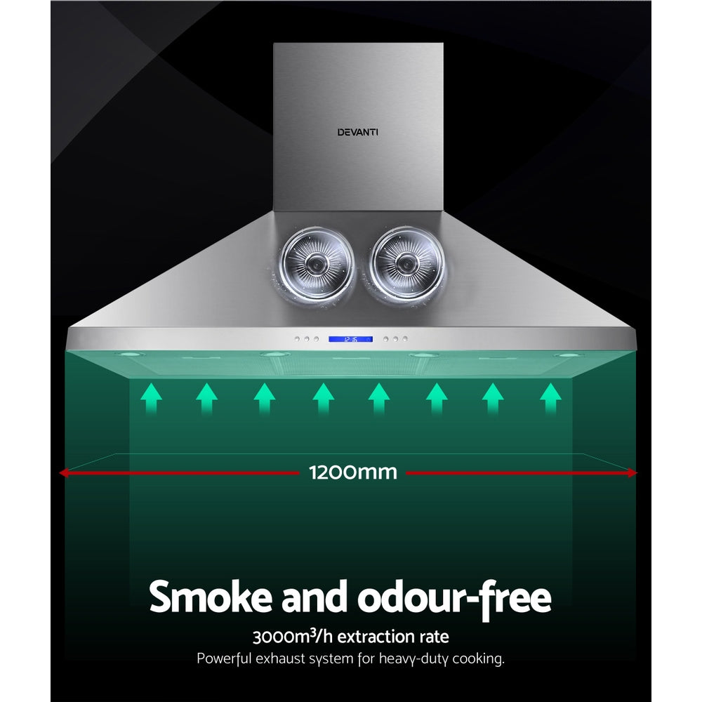 Marlook 1200mm Range Hood 120cm BBQ Commercial Rangehood