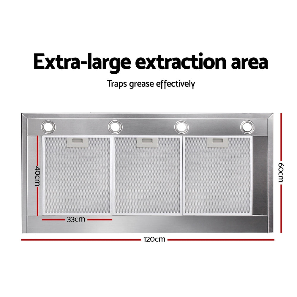 Marlook 1200mm Range Hood 120cm BBQ Commercial Rangehood