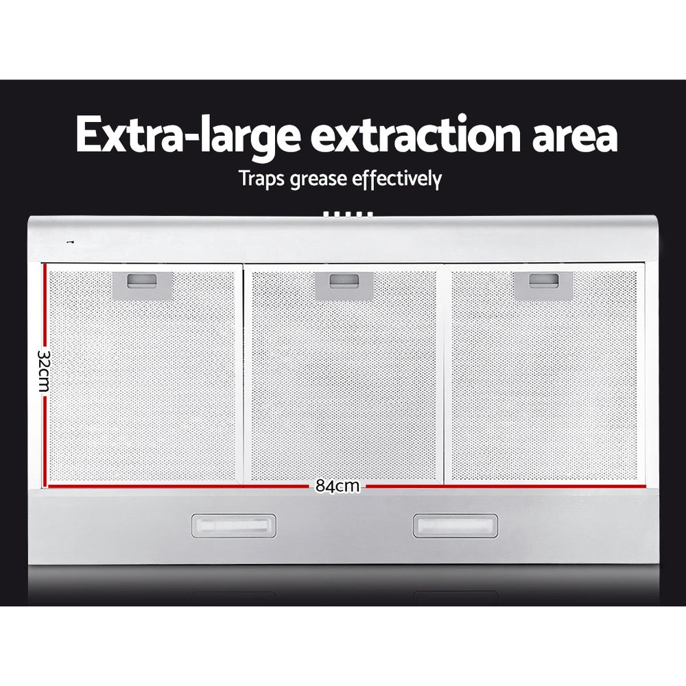 Marlook 900mm Range Hood 90cm Rangehood Stainless Steel