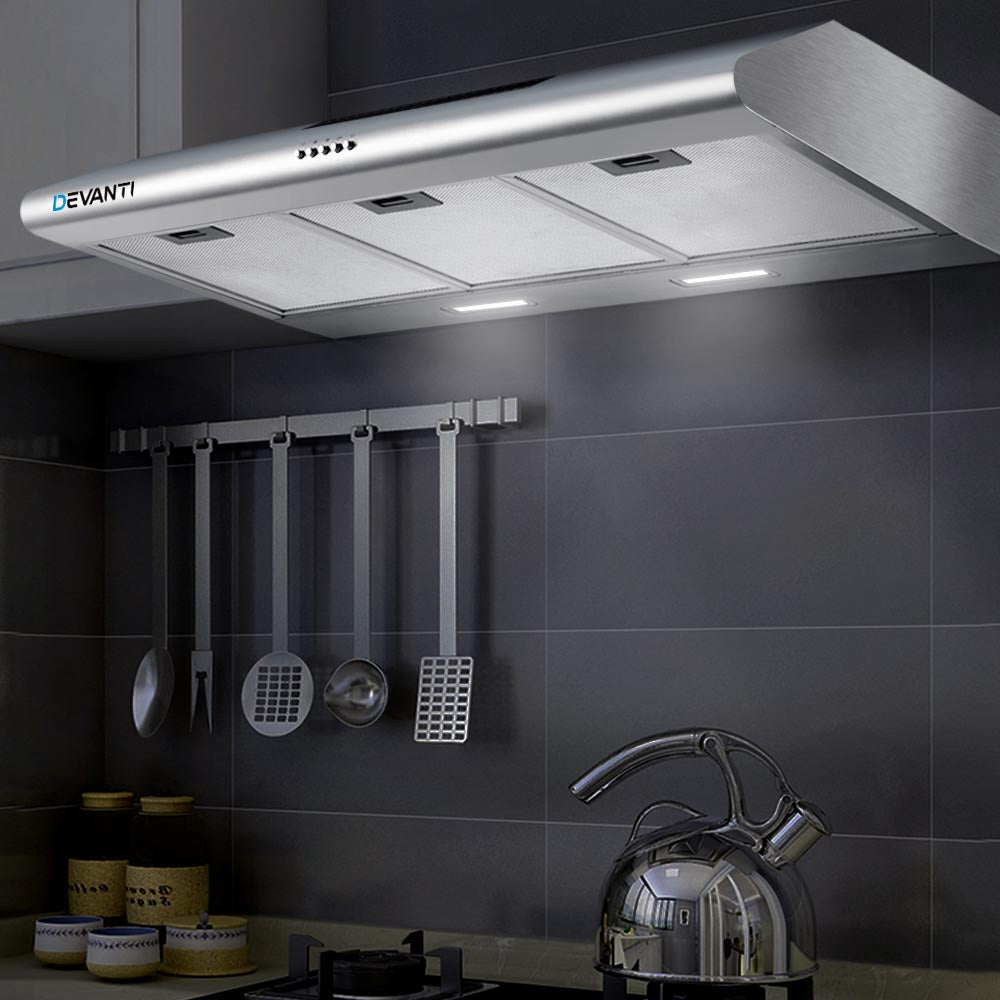 Marlook 900mm Range Hood 90cm Rangehood Stainless Steel