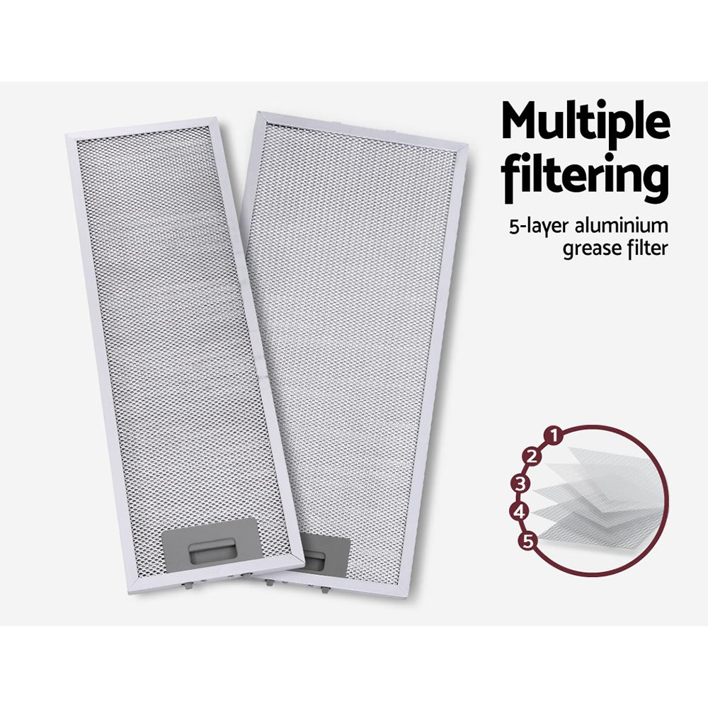 Marlook 600mm Range Hood 60cm Slide out Rangehood Stainless Steel