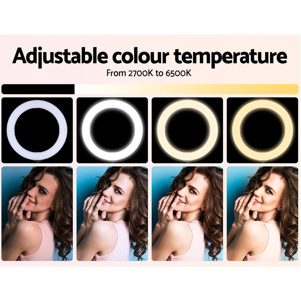 Marlook Ring Light 19" Tripod Stand Pink