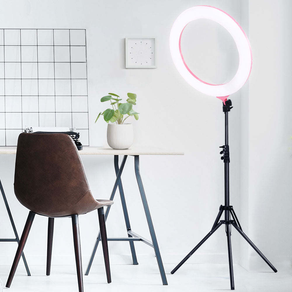 Marlook Ring Light 19" Tripod Stand Pink