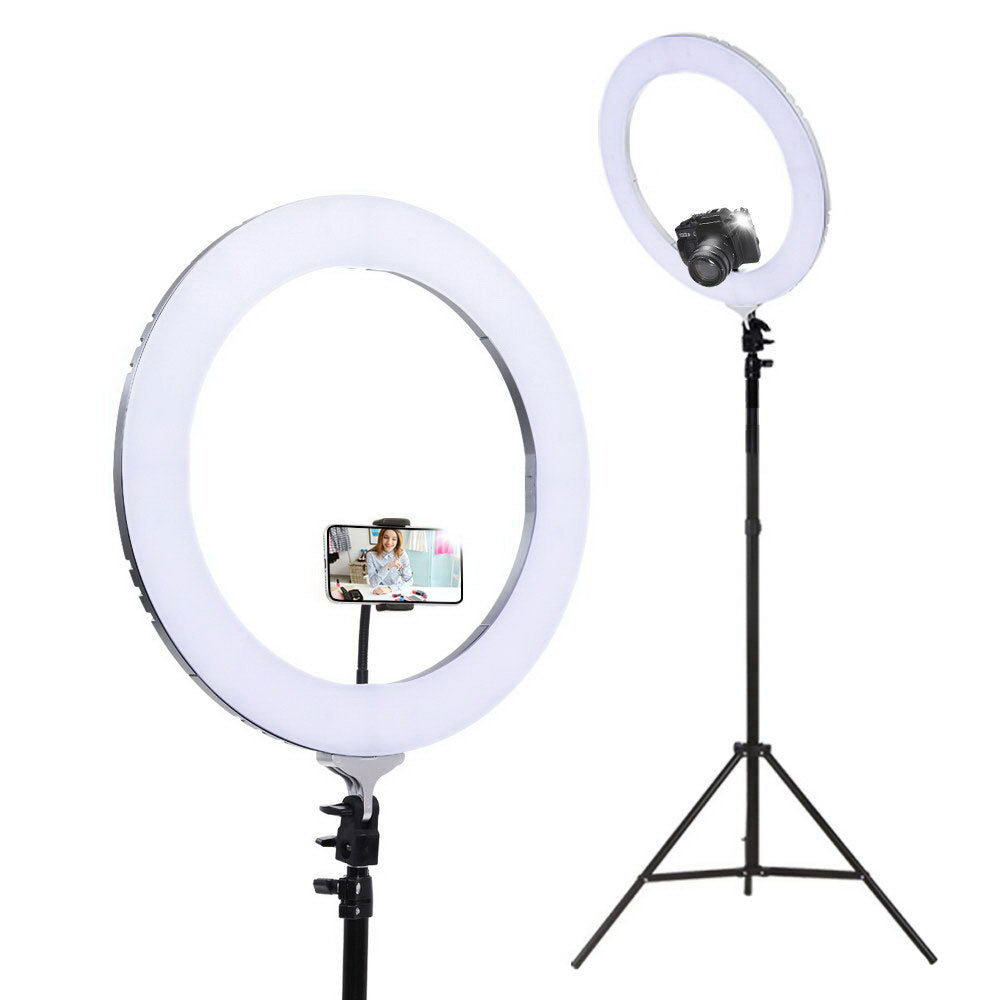 Marlook Ring Light 19" Tripod Stand Silver
