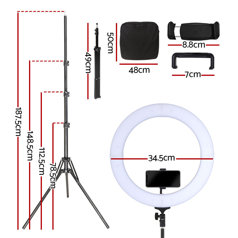 Marlook Ring Light 14" Tripod Stand