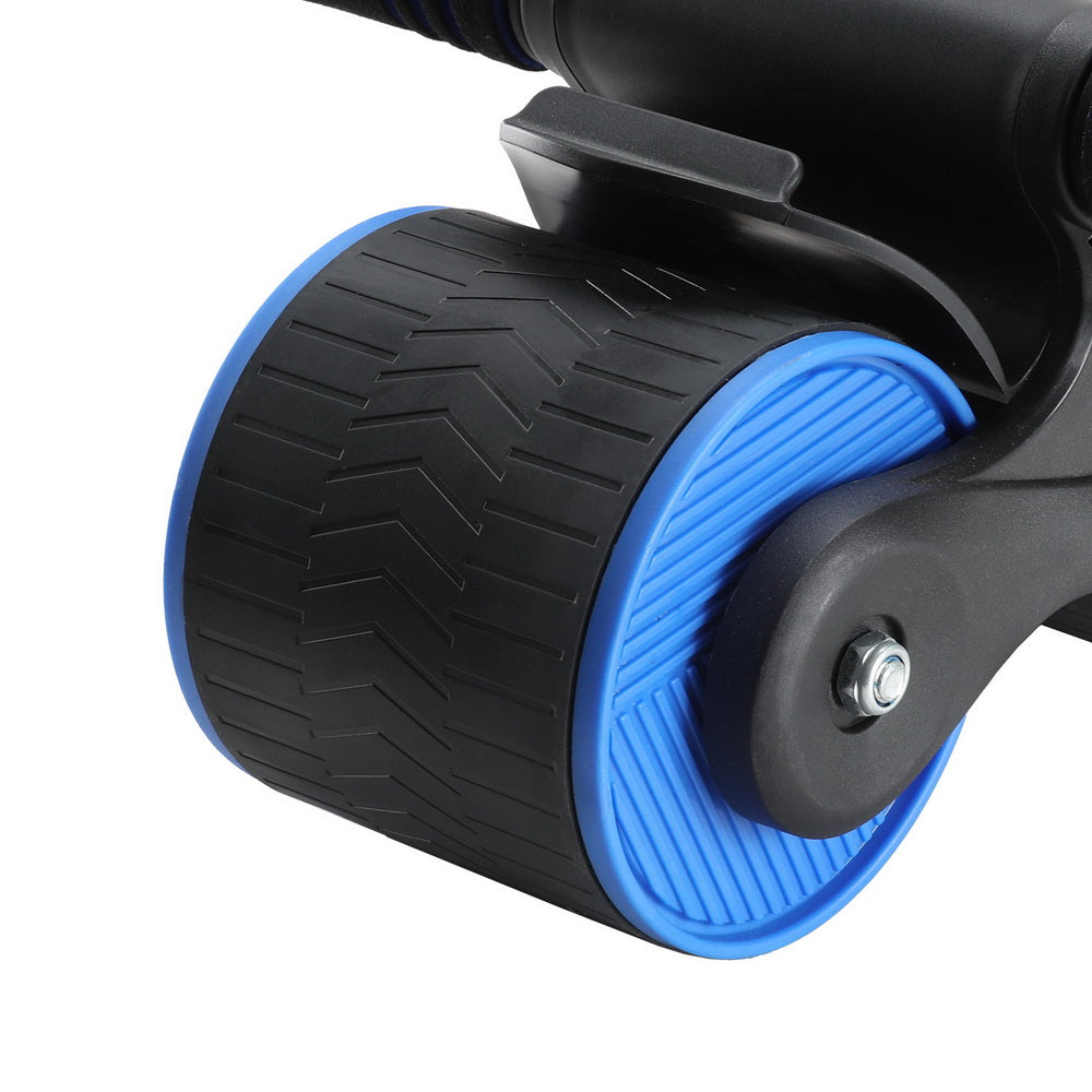 Marlook Ab Roller Automatic Rebound Abdominal Wheel Home Gym Workout Blue