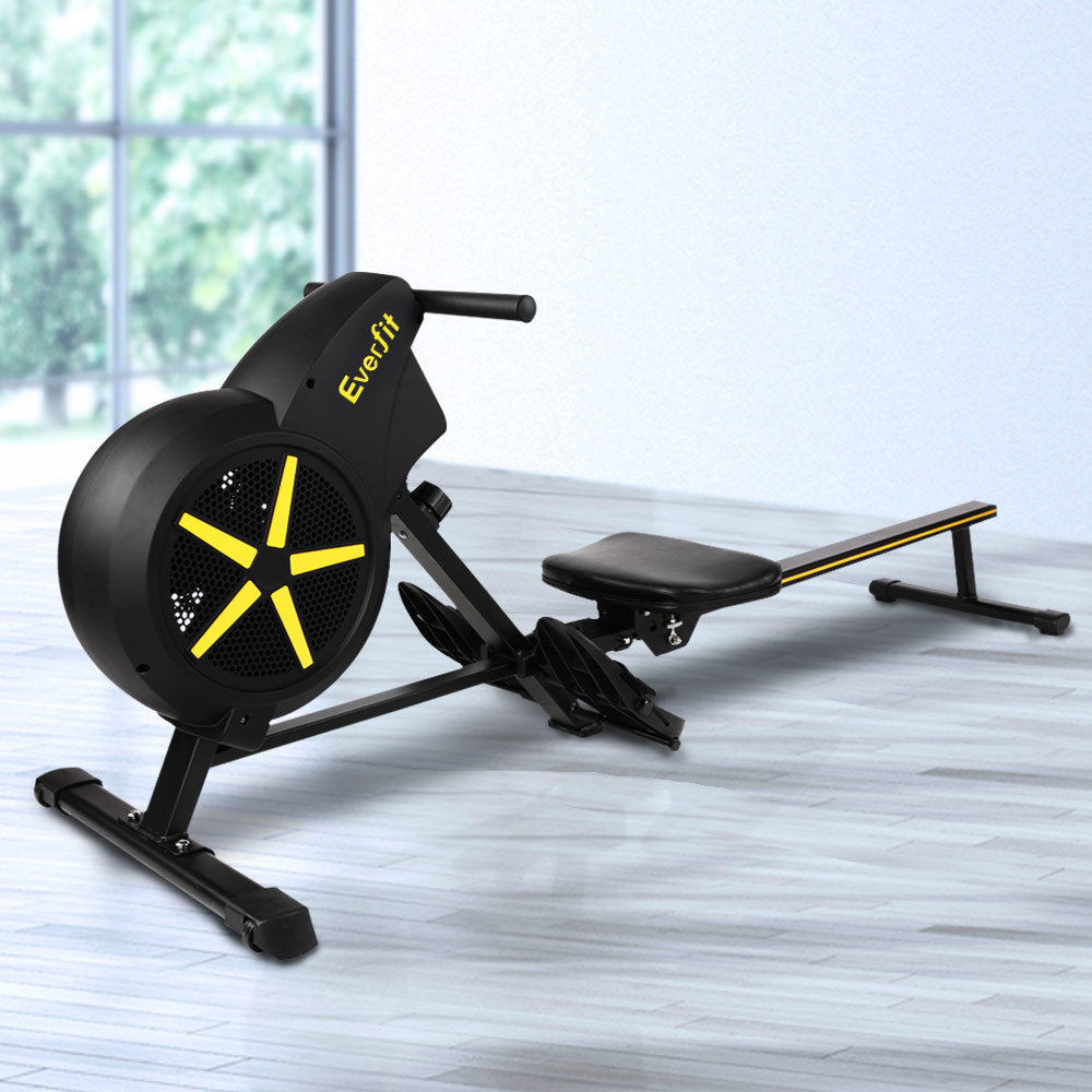 Marlook Rowing Machine Air Rower Exercise Fitness Gym Home Cardio