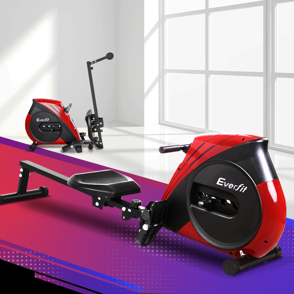 Marlook Rowing Machine Rower Elastic Rope Resistance Fitness Home Cardio