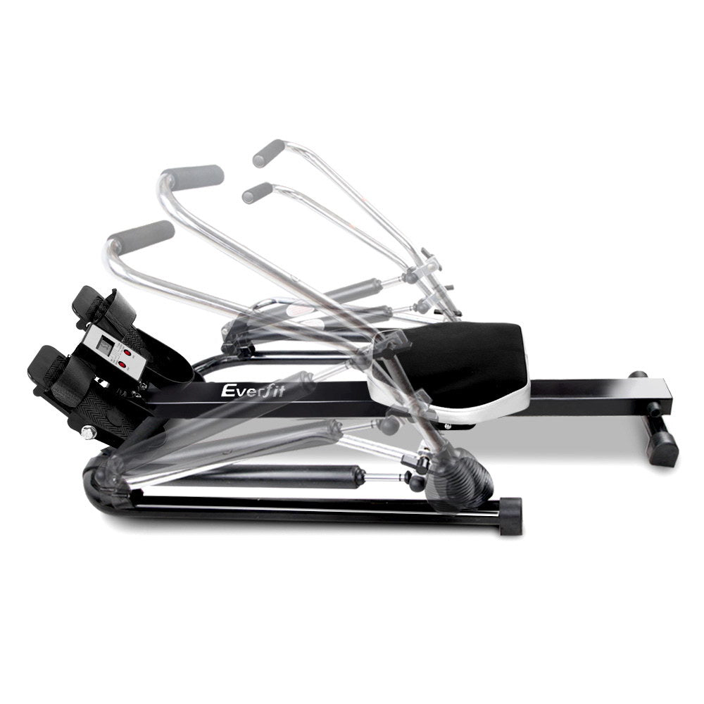 Marlook Rowing Machine Rower Hydraulic Resistance Fitness Gym Home Cardio