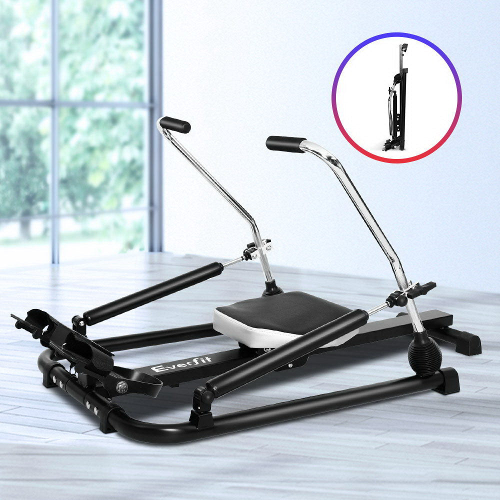 Marlook Rowing Machine Rower Hydraulic Resistance Fitness Gym Home Cardio