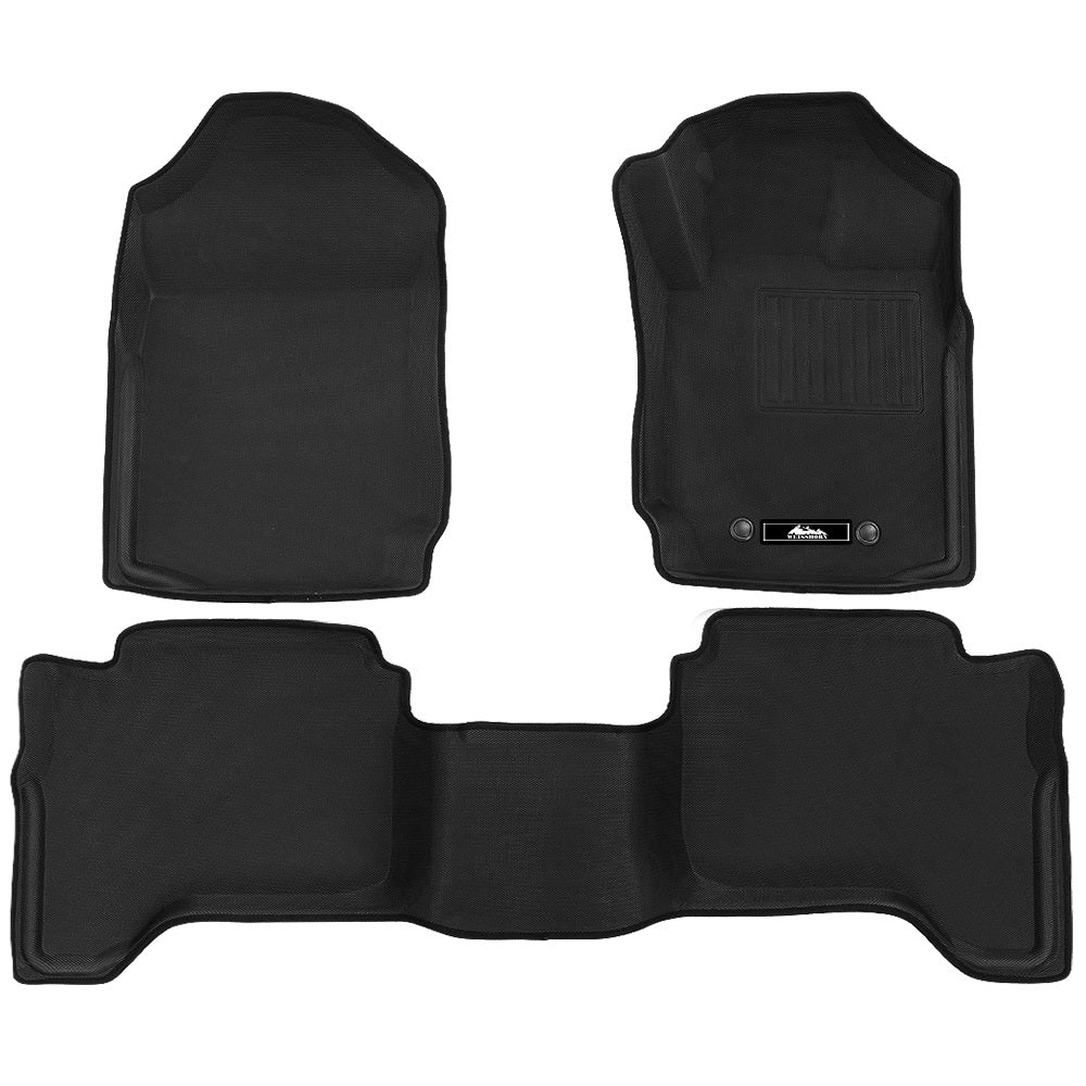 Marlook Car Floor Mats Rubber Compatible for Mazda BT50 Dual Crew Cab