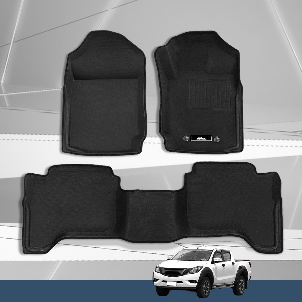 Marlook Car Floor Mats Rubber Compatible for Mazda BT50 Dual Crew Cab