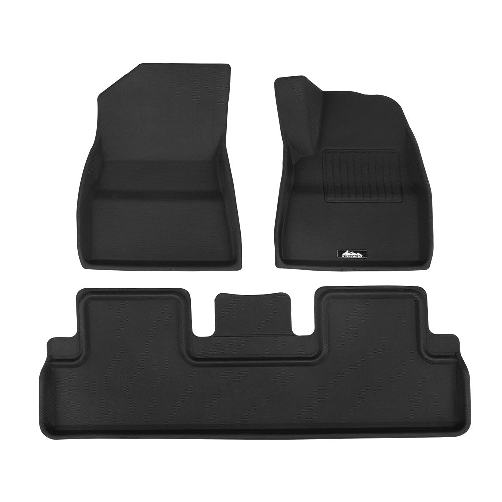 Marlook Car Rubber Floor Mats Compatible for Tesla Model 3 Front Rear