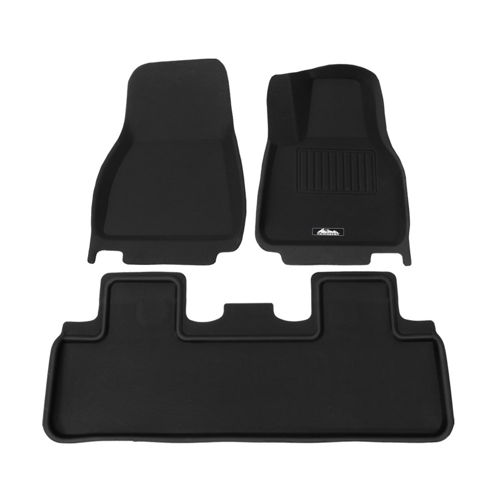 Marlook Tesla Model Y Rubber Mats Carpets Front Rear Set RHD 21-24