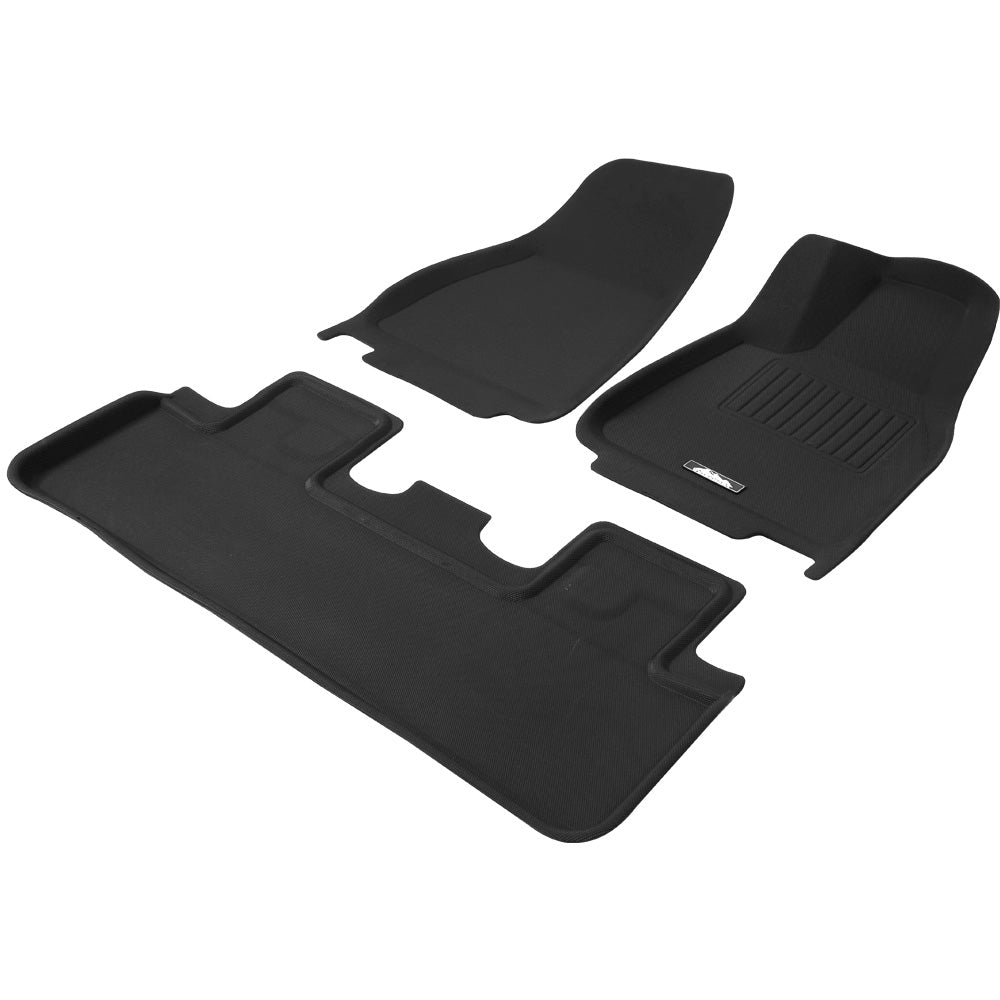 Marlook Tesla Model Y Rubber Mats Carpets Front Rear Set RHD 21-24