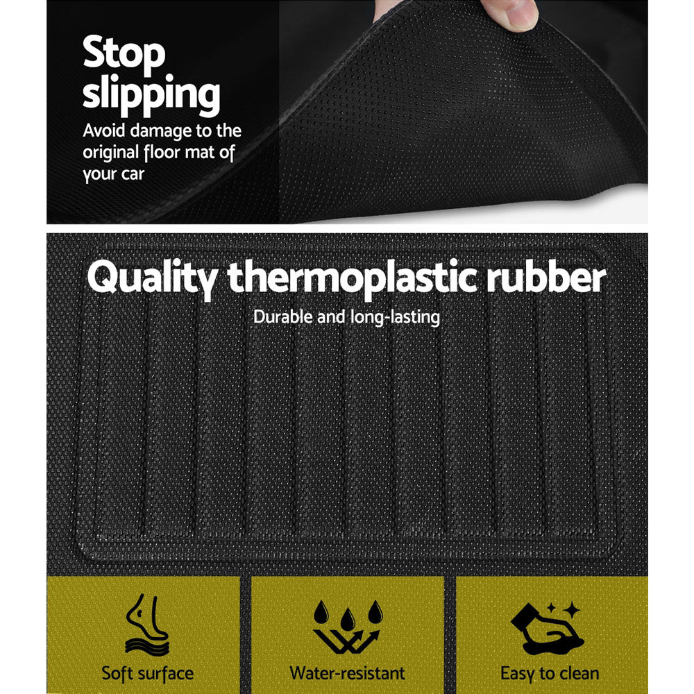 Marlook Tesla Model Y Rubber Mats Carpets Front Rear Set RHD 21-24