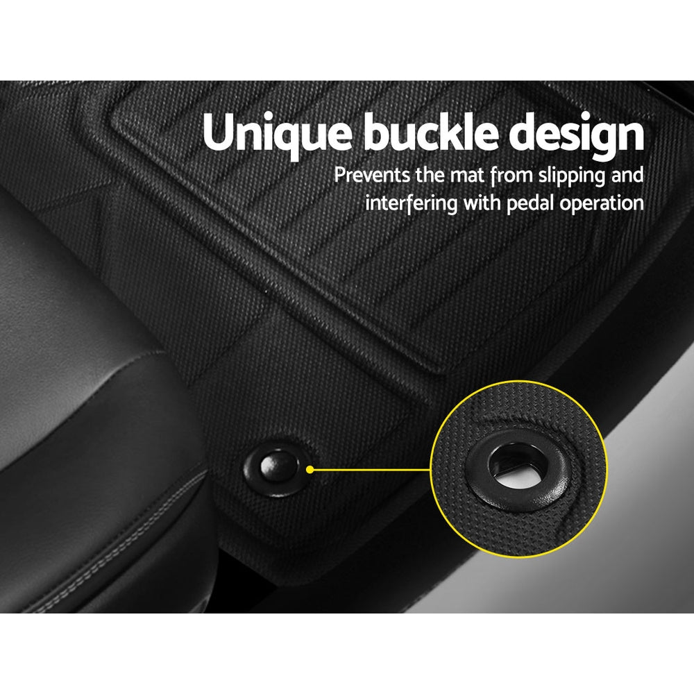 Marlook Car Rubber Floor Mats Front And Rear Compatible For Toyota RAV4 2019-2022