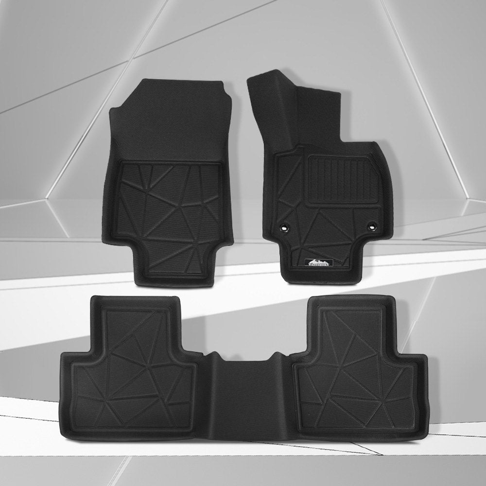 Marlook Car Rubber Floor Mats Front And Rear Compatible For Toyota RAV4 2019-2022