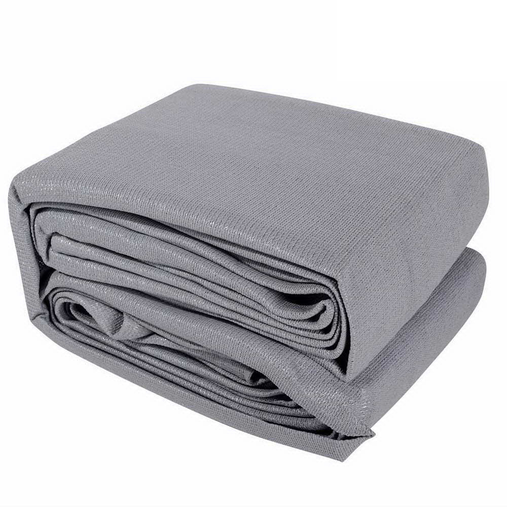 Marlook Shade Sail 6x6x6m Triangle 280GSM 98% Grey Shade Cloth