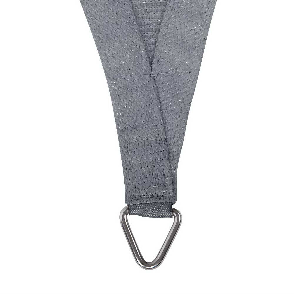 Marlook Shade Sail 6x6x6m Triangle 280GSM 98% Grey Shade Cloth
