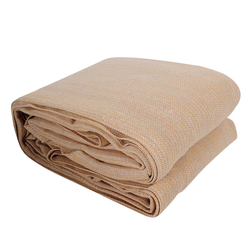 Marlook Shade Sail 6x6m Rectangle 280GSM 98% Sand Shade Cloth